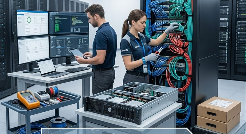 Server rack installation